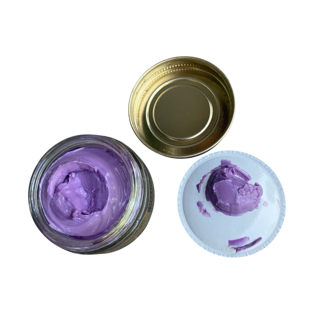 Vintage Meltonian Shoe Cream #160 Lilac Purple Polish Jar Rare Discontinued NOS - Picture 2 of 7